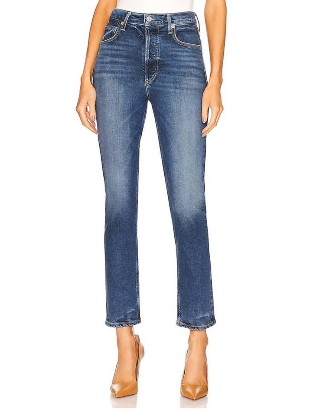 CITIZENS OF HUMANITY charlotte high rise straight jeans Medium Wash Size 25
